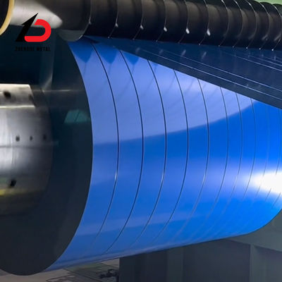Prepainted PPGI Steel Coil Decoiling 0.5mm PVDF / HDP / SMP / PE / PU