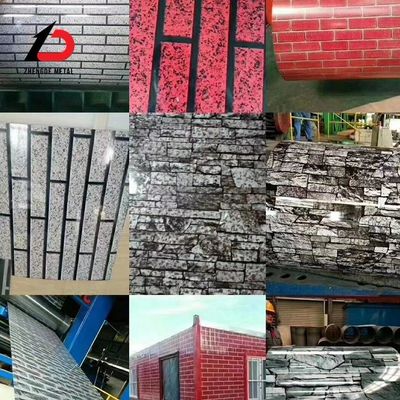 Prepainted PPGI Steel Coil Decoiling 0.5mm PVDF / HDP / SMP / PE / PU