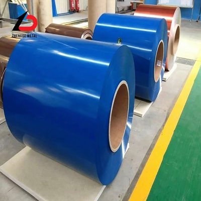 Hot Rolled 0.5*1250mm 3019 Ral 5030 Ral 9002 Ral 3020 PPGI Dx51d 20/5um 0.47mm Thick Color Coated /Prepainted Galvanized Steel Coil