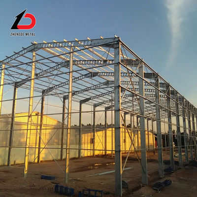 Hot Rolled Galvanized Prefabricated Steel Structure Building Office Factory Workshop