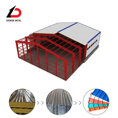 Hot Rolled Galvanized Prefabricated Steel Structure Building Office Factory Workshop