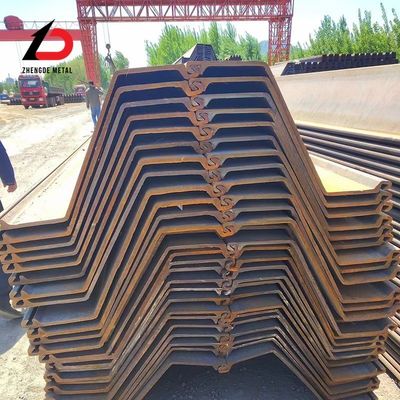                  Low Price 600X355X7 U Z Shape Type Sy295 Sy390 Hot Rolled Mild Interlocking Larsen Profile Structural Carbon Steel Sheet Pile             