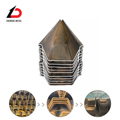 Hot Rolled Steel Sheet Pile Steel of Type 2 Steel Sheet Pile Type 3 U-Shaped Steel Sheet Pile with Factory Stock