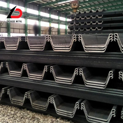Hot Rolled Steel Sheet Pile Steel of Type 2 Steel Sheet Pile Type 3 U-Shaped Steel Sheet Pile with Factory Stock