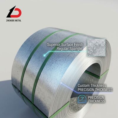 Z275 Heavy Zinc Coated Galvanized Steel Coil 0.12-3.0mm DX51D+Z Zero Spangle Mill Edge