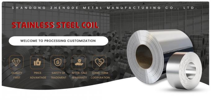 14mm Polished Stainless Steel Coil ASTM 304L 309S 310S 316L 2b For Automobile 0