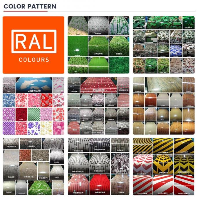 Ral PPGI Prepainted Cold Rolled Steel Coil CGCC 15 Microns Slit Edge 6