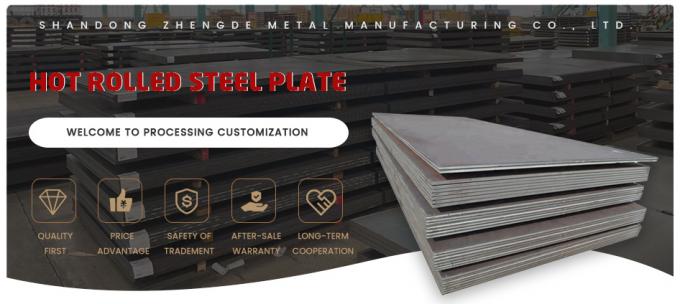 ISO Carbon Steel Sheet Plate Ss400 Ss355jr S275jr HRC Ms Hot Rolled Mild 0