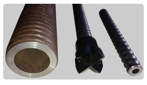Round Hot Rolled Anchor Rod / Self Drilling Anchor Bolt Pipeline Transport 6