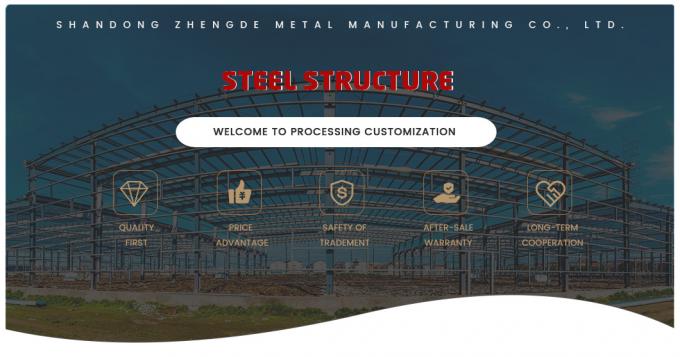 High-Strength Steel ASTM DIN JIS AISI Customized Construction Factory Portal Frame Processing Workshop Building Steel Structure