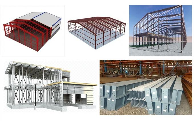High-Strength Steel ASTM DIN JIS AISI Customized Construction Factory Portal Frame Processing Workshop Building Steel Structure