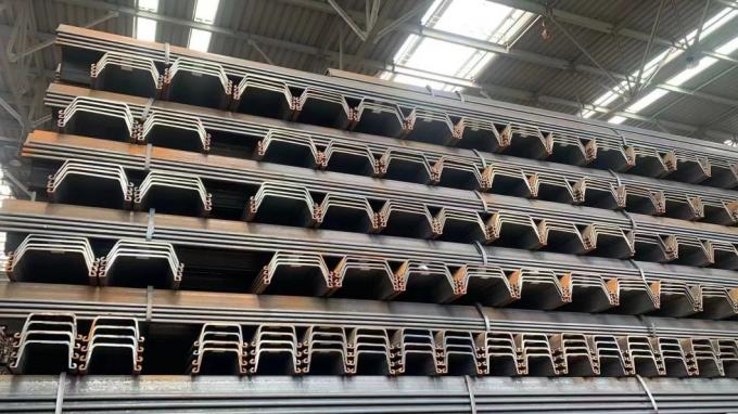 AISI Standard 400 X 100 Carbon Steel Sheet Piles Cold Formed  U Z Type 2