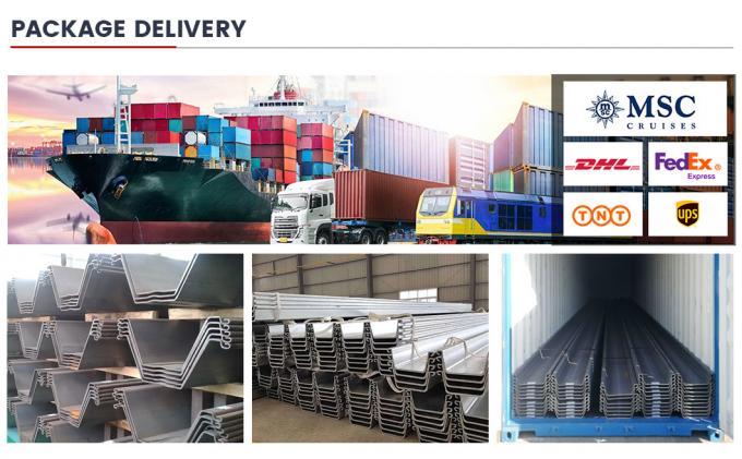 Building Construction Steel Sheet Pile 400X100X10.5mmx12m 310mm DC01 SPCC 12m 10